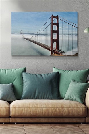 Golden Gate Köprüsü Kanvas Tablo SHR002